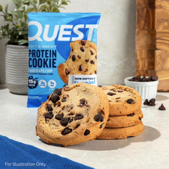 available in 7 flavor variants (chocolate chip, double chocolate chip, peanut butter, snickerdoodle, peanut butter chocolate chip, cinnamon brown butter seasonal, white chocolate macadamia nut)