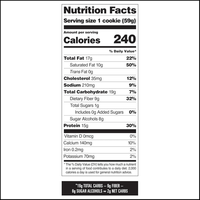 Quest Nutrition Chocolate Chip Protein Cookie – Mindful Evening Treat for Keto Dieters, 1g Sugar