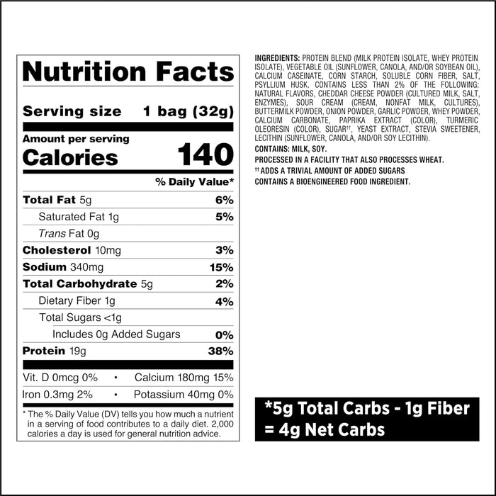 individually portioned 1.1 oz bags for grab-and-go portability