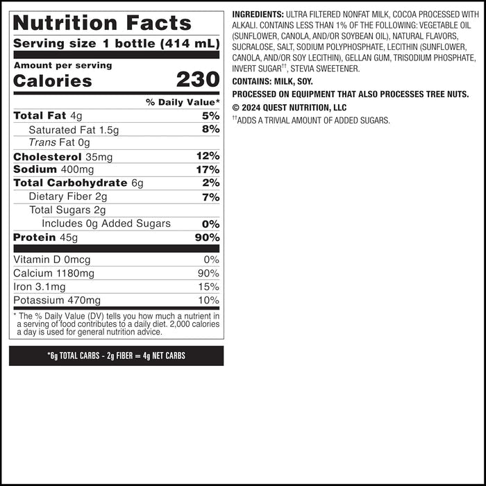 Quest Nutrition Ready-to-Drink Shake – Commute Meal Replacement, 2g Sugar to Power Through Long Shifts