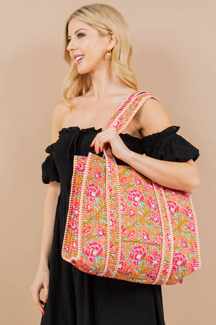 Quilted Tote Bag (BG-58)