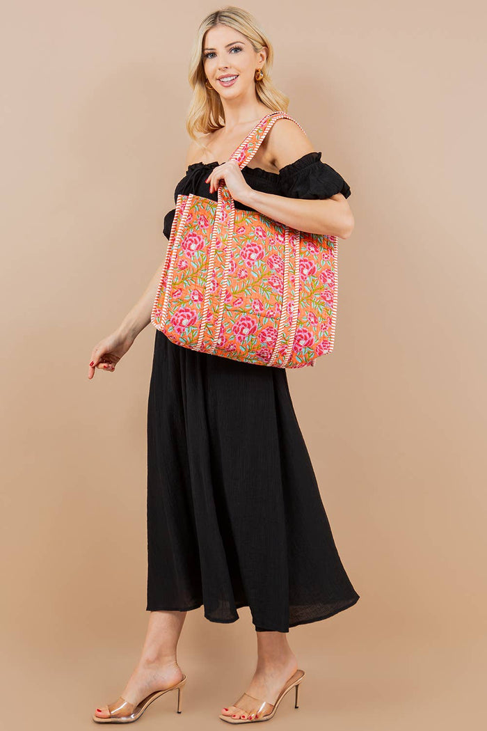 Quilted Tote Bag (BG-58)