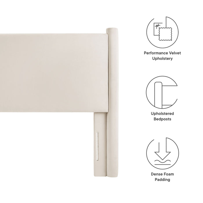 Rael Performance Velvet Full Headboard