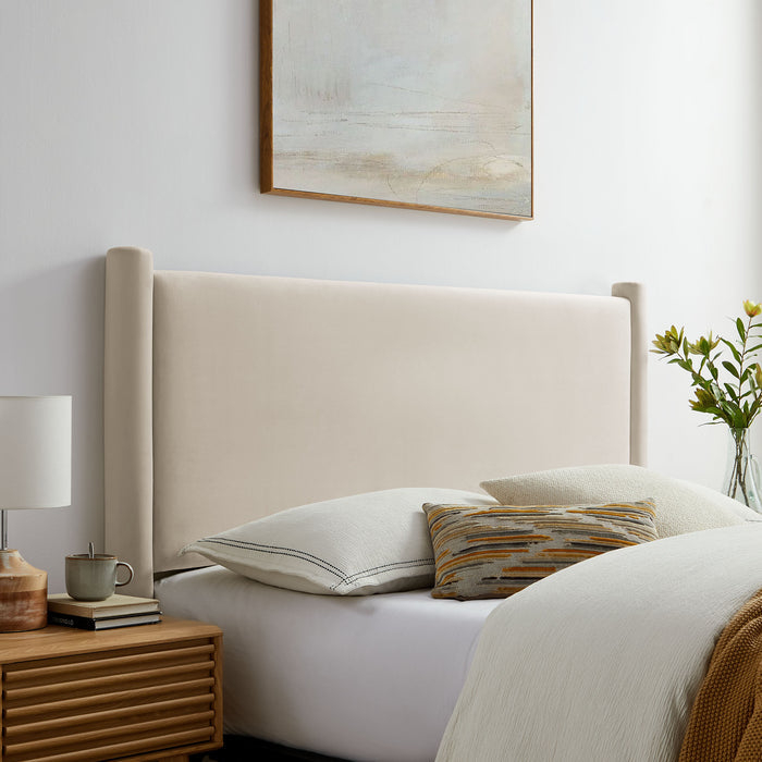 Rael Performance Velvet Full Headboard