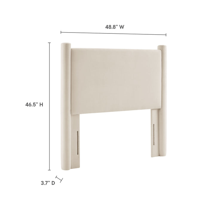 Rael Performance Velvet Twin Headboard