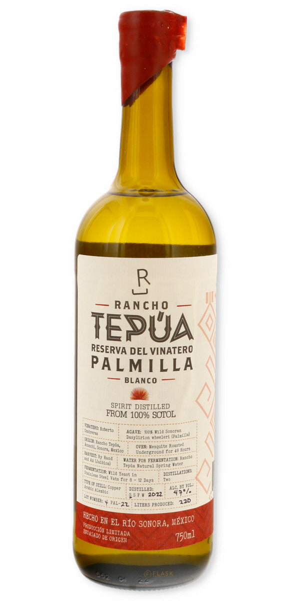 Rancho Tepua Sotol Pelmilla  Blanco Lot 4 104pf 750ml - Flask Fine Wine & Whisky