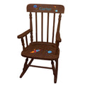 Rocket Espresso Spindle Rocking Chair