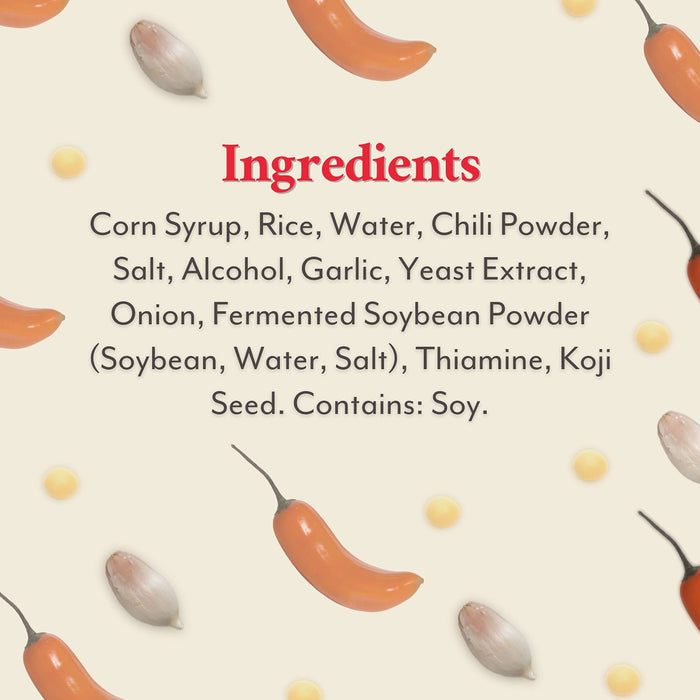 infused with gochu chili for fiery heat layered on umami base