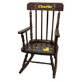 Rubber Ducky Espresso Spindle Rocking Chair