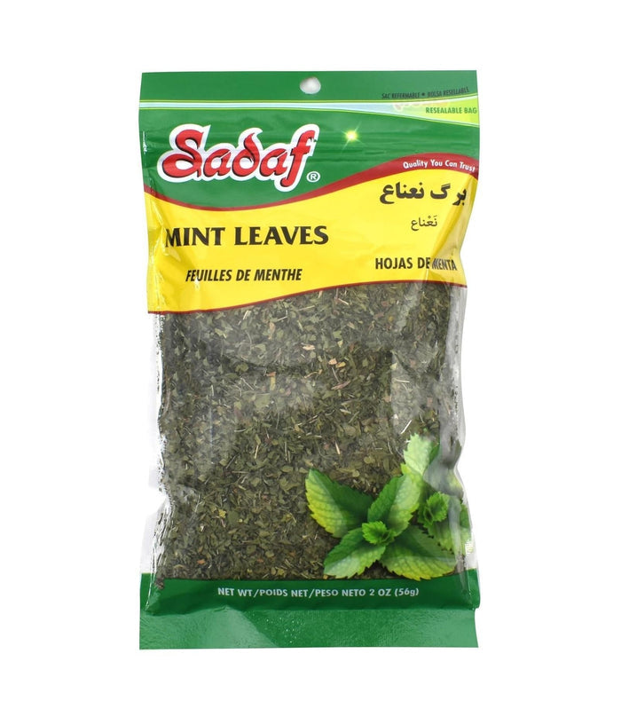 dried mint leaves, cut and sifted with no stems