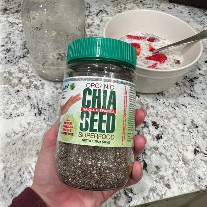 Sanar Naturals Chia Seeds – No Additives Clean Label Superfood for Uncluttered Meal Prep Routines, Vegan