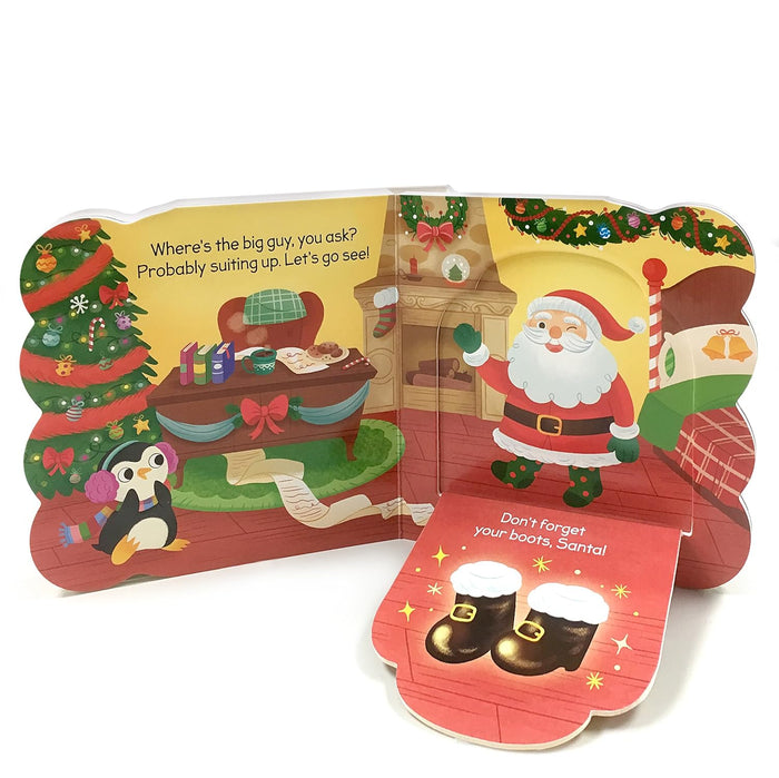 SANTA'S WORKSHOP, A LIFT-A-FLAP BOARD BOOK