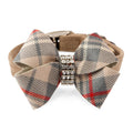 SCOTTY DOE PLAID NOUVEAU BOW DOG COLLAR