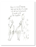 secret language art print
