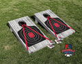 Shooting Target Washed Cornhole Board Vinyl Wrap Skins Laminated Sticker Set Decal