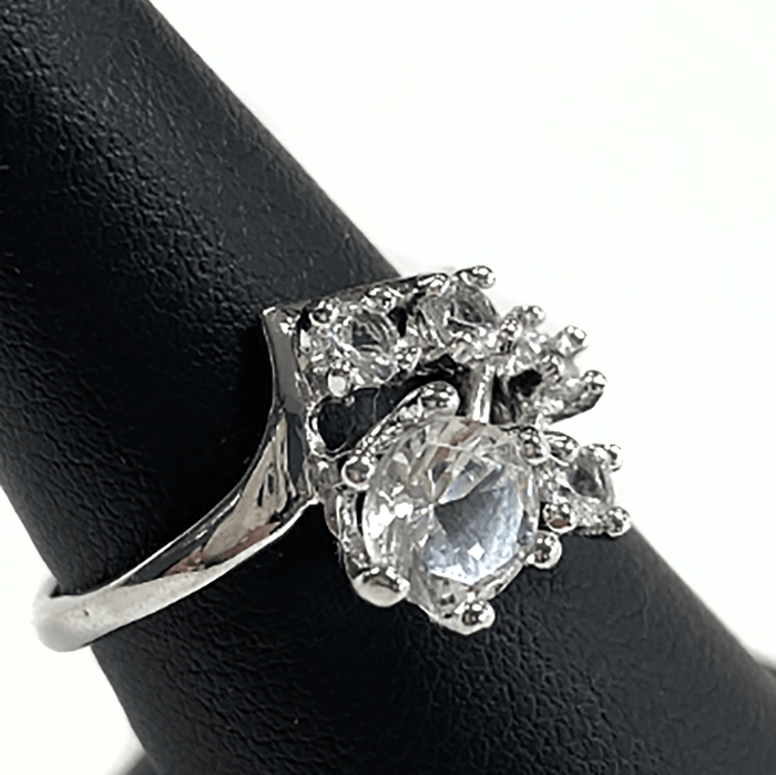 Great Lakes Boutique Silver and Clear Amethyst Ring