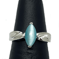 Great Lakes Boutique Silver & Blue Cats Eye Quartz Ring