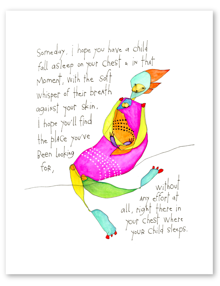 sleeping child art print