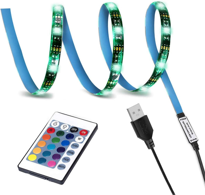 usb 5v powered with 30 rgb leds in waterproof ip65 silicone coating