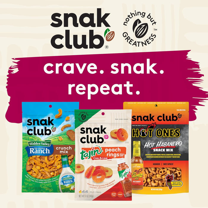 Snak Club Sweet & Salty Trail Mix, Family Size – After-School Snack Bowl for Kids, 14 oz Resealable Bag