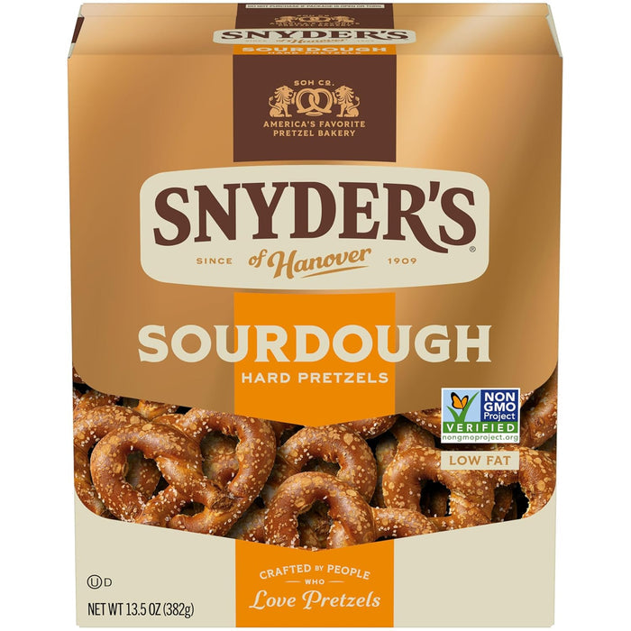 sourdough hard pretzel format made with genuine aged sourdough