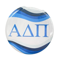 Sorority Button - Retro Wave Design: 3" Round / Alpha Delta Pi