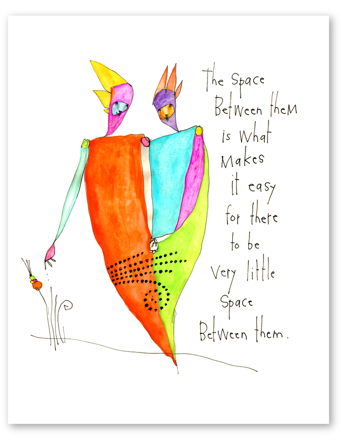 space between art print