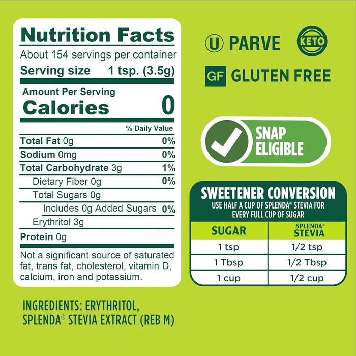 zero-calorie granulated powder form