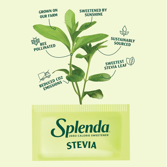 SPLENDA Stevia Plant Based Sweetener – Kid Approved Sweetener for Sugar Free Family Recipes