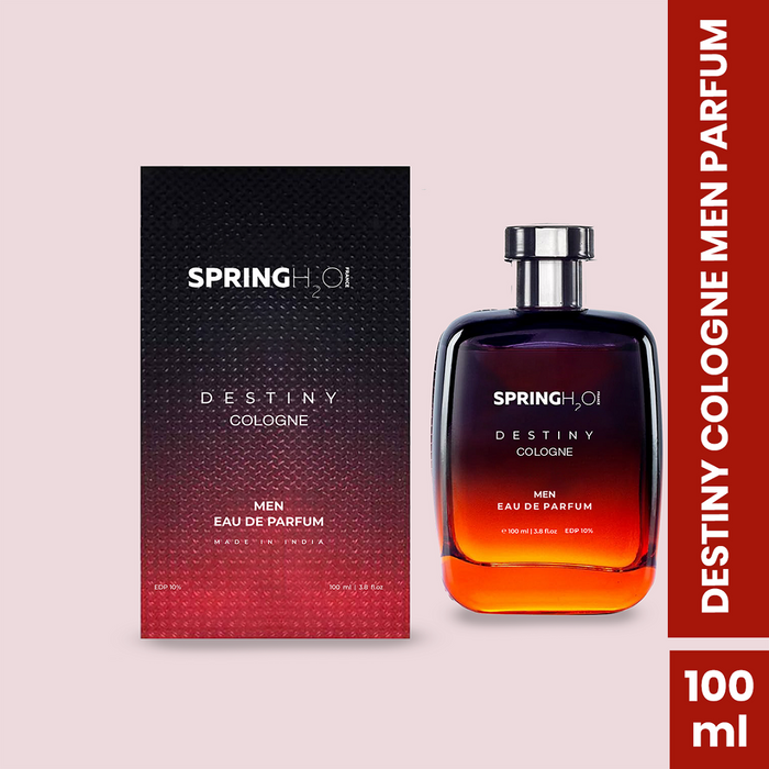 SPRING H2O Destiny Cologne Men Eau De Parfum and 50 Sunscreen Gel