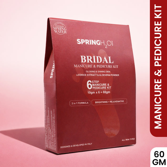 SPRING H2O Gold Facial, Diamond Bleach, Charcoal Face Wash & Mani Pedi Kit