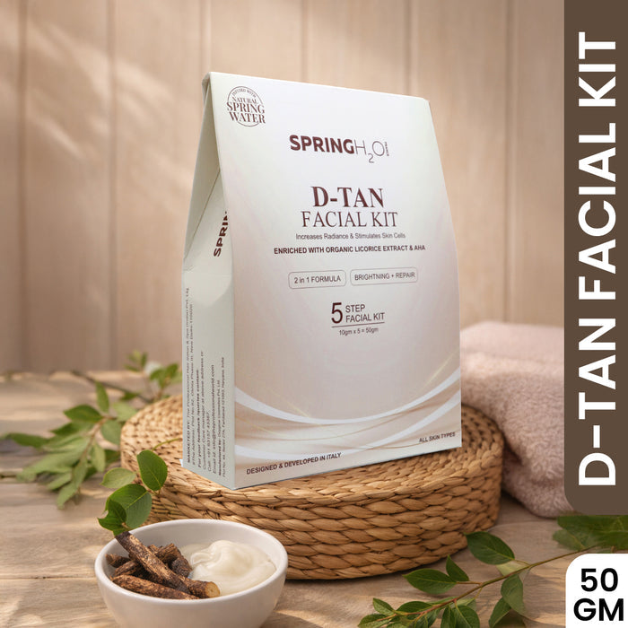 SPRING H2O Men's Perfume, D-Tan Facial Kit & Charchaol Face Wash