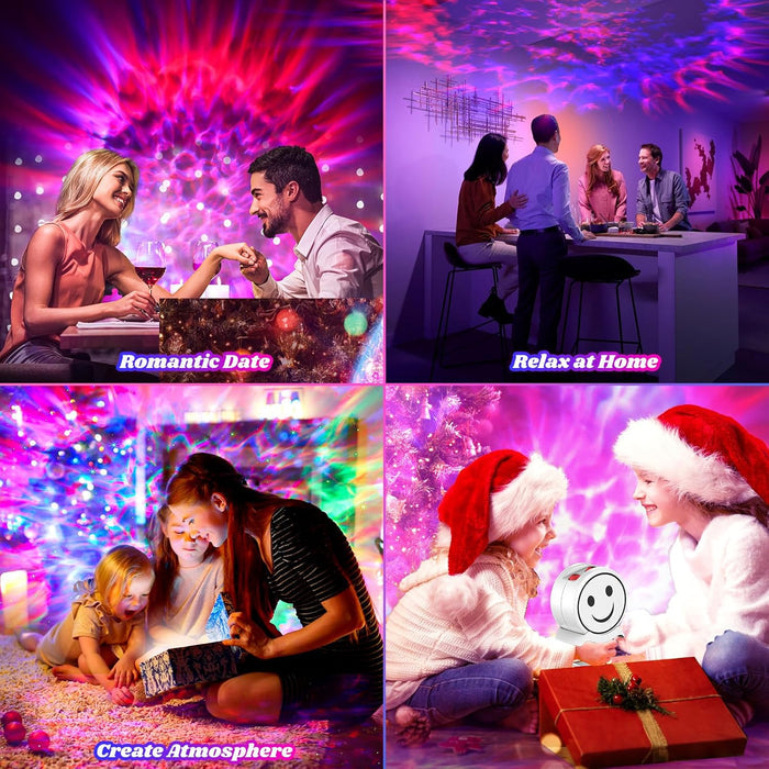 StarryGlow Galaxy Projector – Modern Ambient Lighting Fixture for Living Room and Bedroom Aesthetic