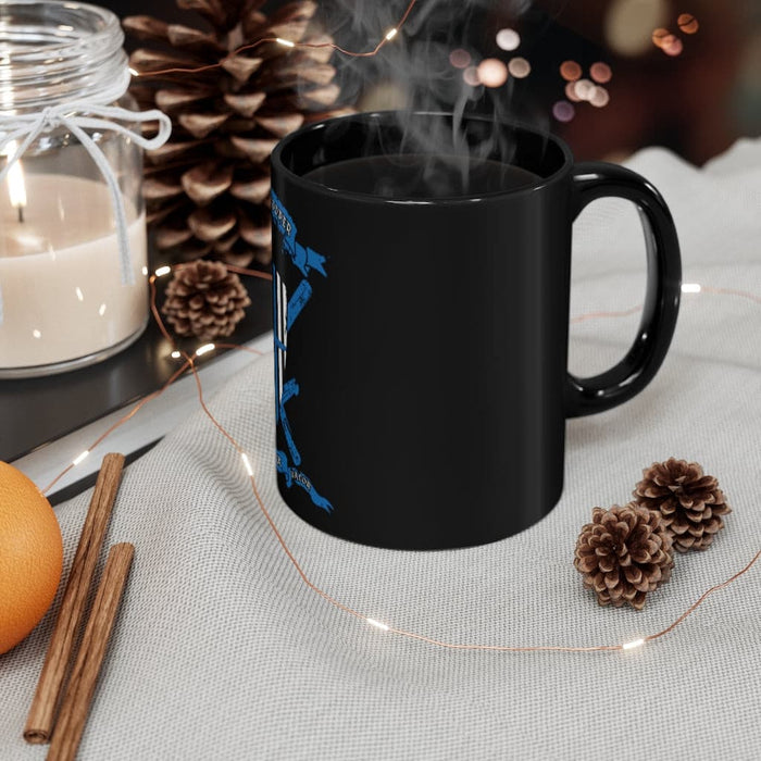 State Trooper Coffee Mug-Thin Blue Line Shield Mug-State Trooper Cup.