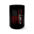 Stealth and Sacrifice: 15oz Military Design Black Mug - Honoring the Veteran Sniper's Silent Service