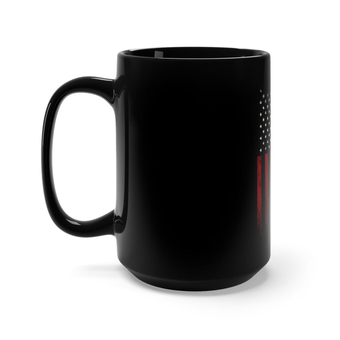 Stealth and Sacrifice: 15oz Military Design Black Mug - Honoring the Veteran Sniper's Silent Service