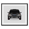 Subaru STI G3 (2008-2010) from Fast & Furious Movie Inspired Poster Print Wall Art Decor Handmade driven by Brian O'Connor (Paul Walker) (Unframed) Poster