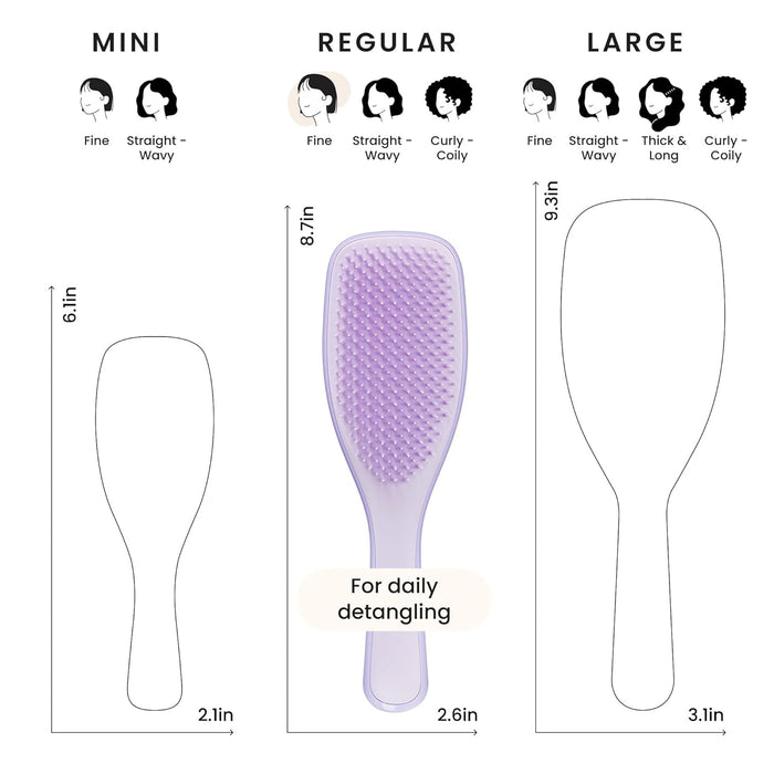 Tangle Teezer Fine Ultimate Detangler Brush – Pull-Free Detangling for Sensitive Scalps, No Painful Snagging