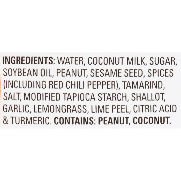 peanut, coconut milk, and warm spice flavor base inspired by southern thailand