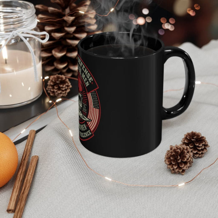 The Best Defense Against Evil Men Coffee Mug-Military Coffee Cup.