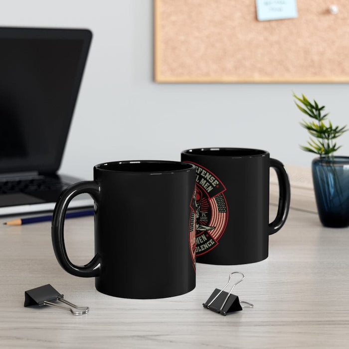 The Best Defense Against Evil Men Coffee Mug-Military Coffee Cup.