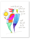 the whole time art print