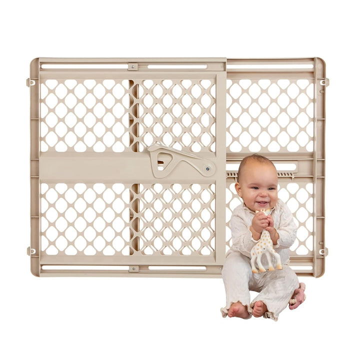 adjustable width from 26 to 42 inches with 26-inch height for babies 6–24 months