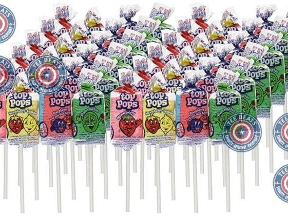 compact lollipop form factor suitable for stuffing stockings, baskets, and piñatas