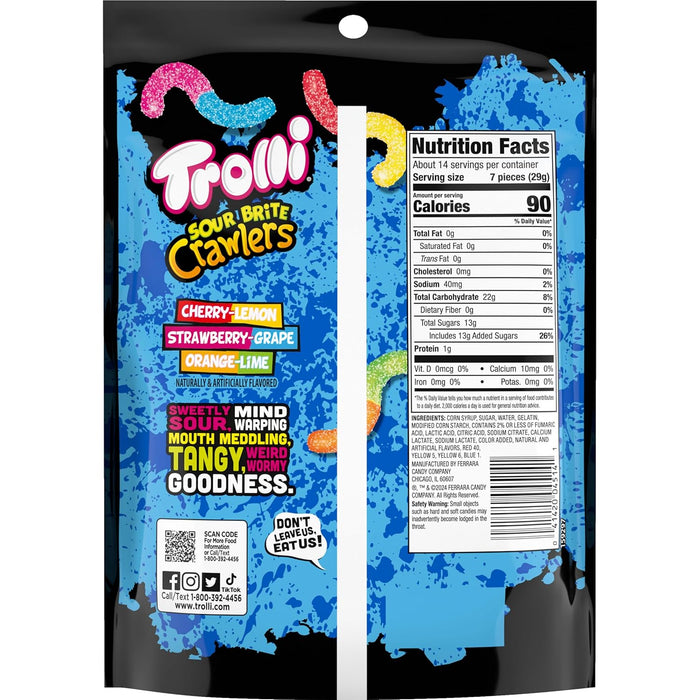 soft, chewy gummy worm texture