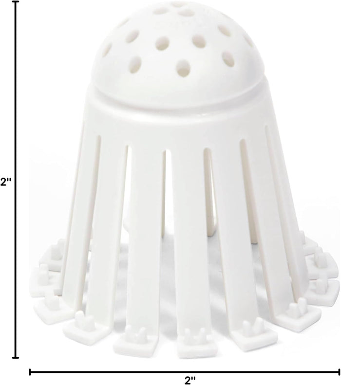 TubShroom Toss Drain Hair Strainers - Set-and-Forget Mesh Covers for a Worry-Free Evening Soak