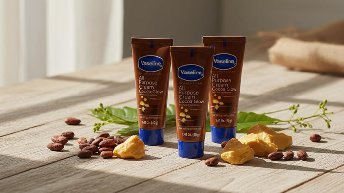Vaseline All Purpose Cream Cocoa Glow – Travel Size Hydration for Carry-Ons, 6-Pack of TSA-Friendly Tubes