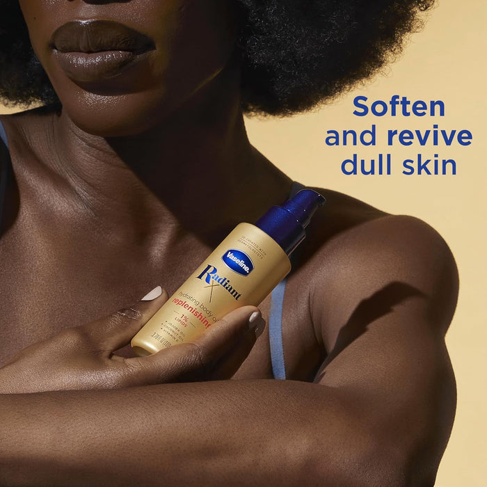 Vaseline Radiant X Nourishing Body Oil for Sensitive Skin Wind-Down Ritual, Non-Sticky Quick-Absorbing Spray