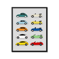 Volkswagen VW Beetle Generations (Side Profile)