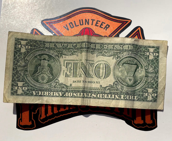 Volunteer Firefighter Decal-Volunteer Fireman Helmet.